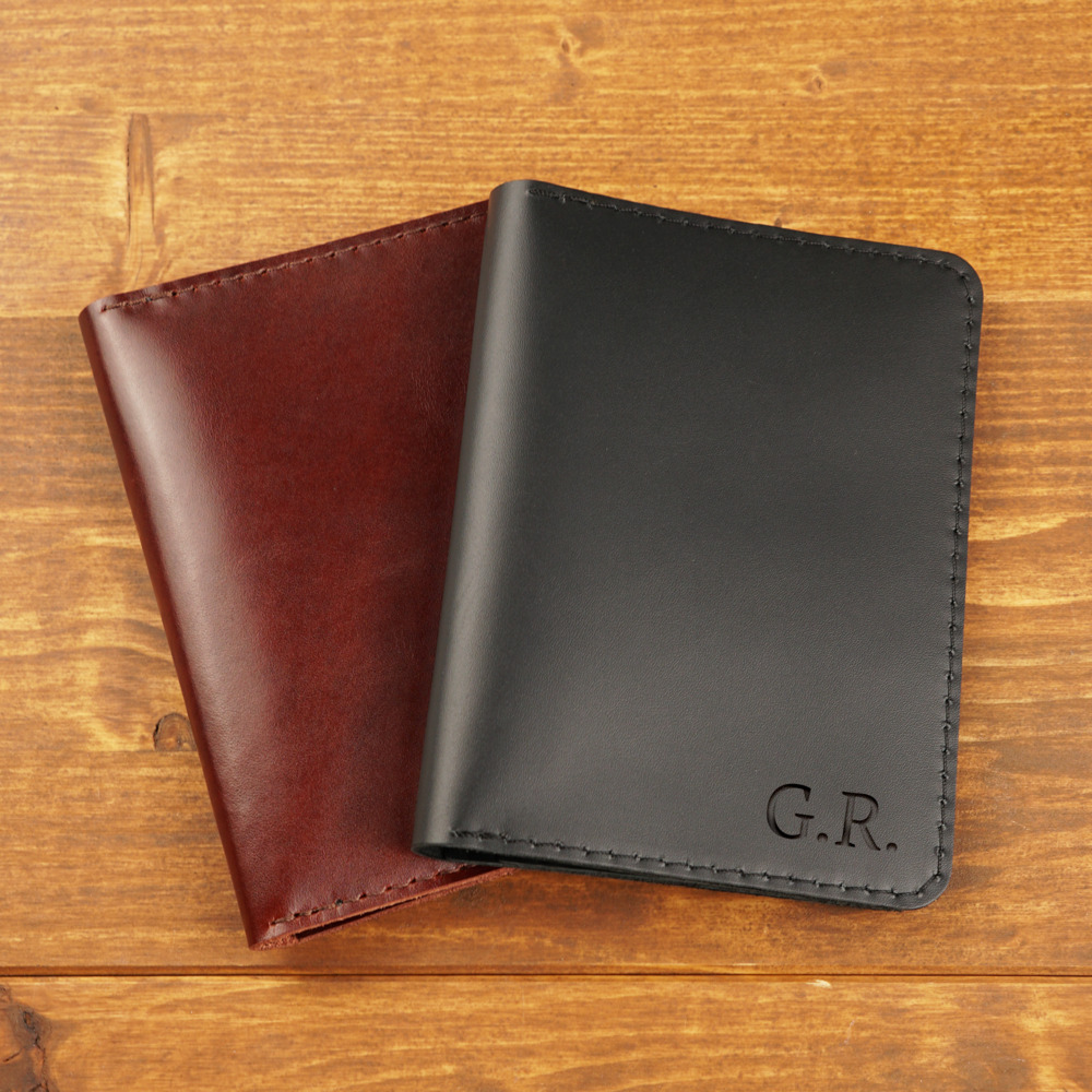 Leather passport case - Bakli.lt