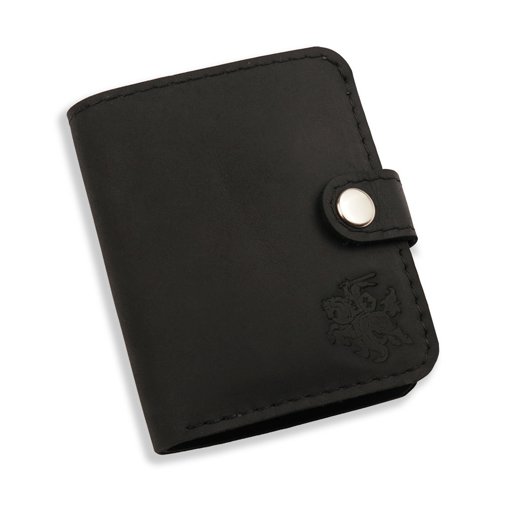 Leather wallet Jack Crazy Horse with knight imprint 1 - Bakli.lt
