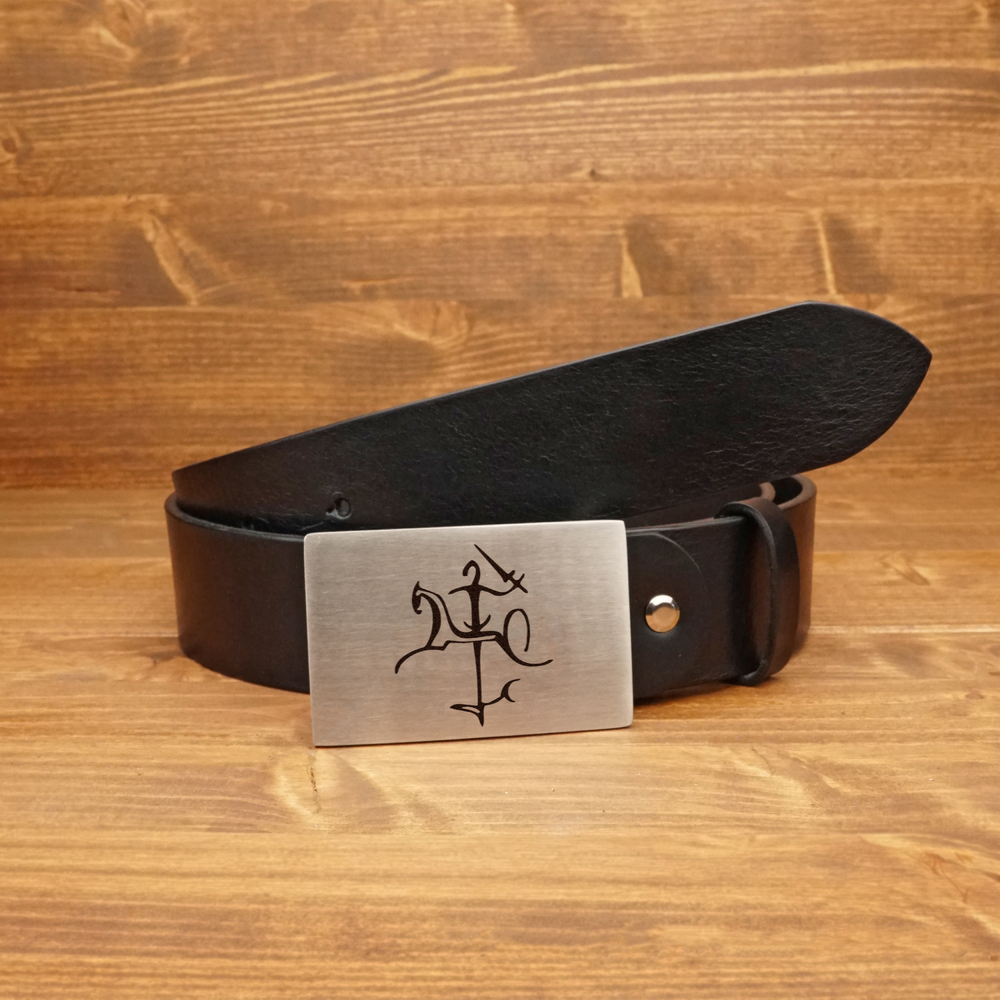 Men's belt Karter with coat of arms 40mm - Bakli.lt