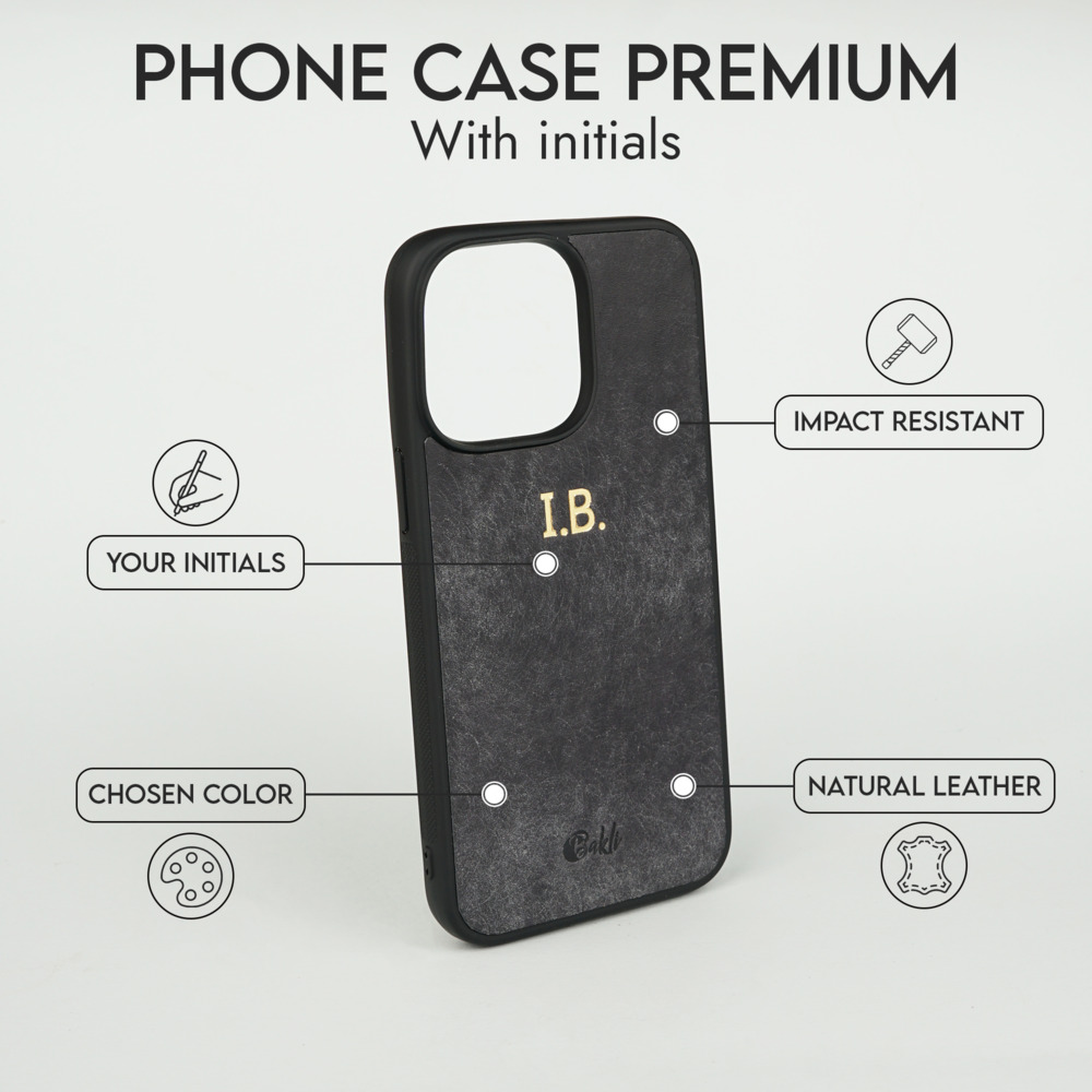 Phone case Premium with initials - Bakli.lt Phone case Premium with initials - Bakli.lt